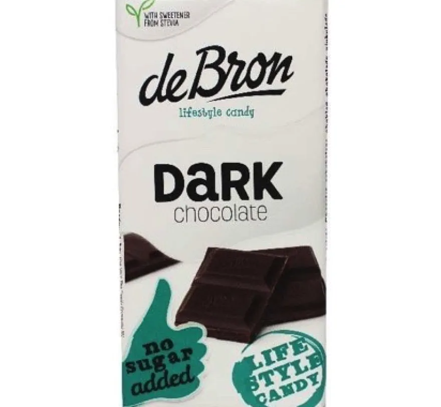 De Bron Tablet dark stevia (85 gr)