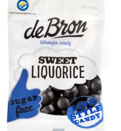 De Bron Zoete dropbolletjes/sweet liquorice suikervrij (100 gr)
