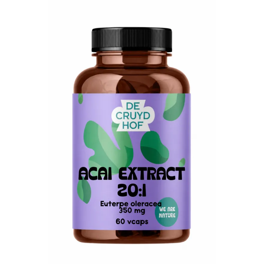 De Cruydhof Açai Extract 20:1 (60 vega capsules)
