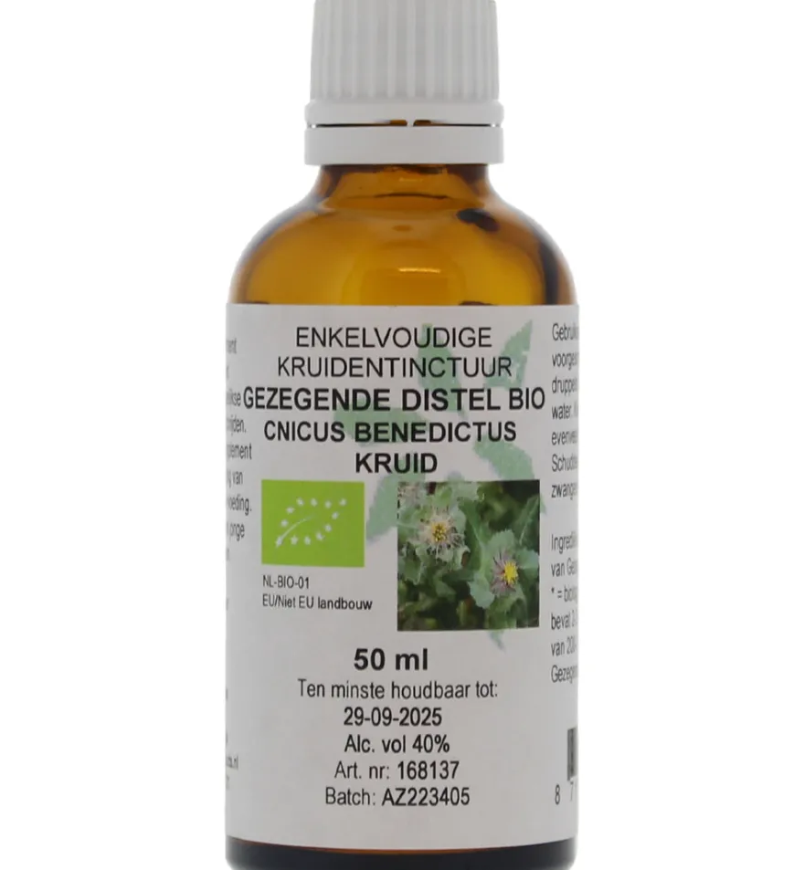 De Cruydhof Cnicus benedictus / gezegende distel tinctuur bio (50 ml)
