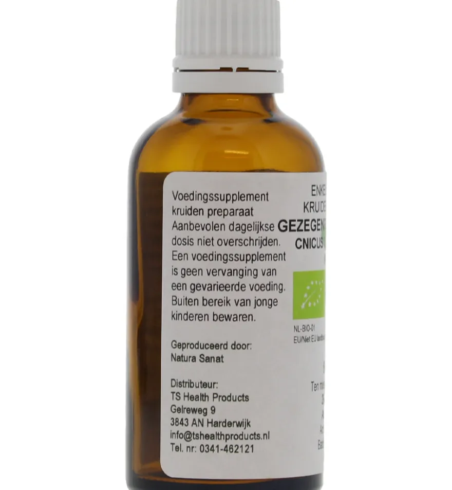 De Cruydhof Cnicus benedictus / gezegende distel tinctuur bio (50 ml)