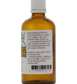 De Cruydhof Coriandrum sativum / koriander tinctuur bio (100 ml)