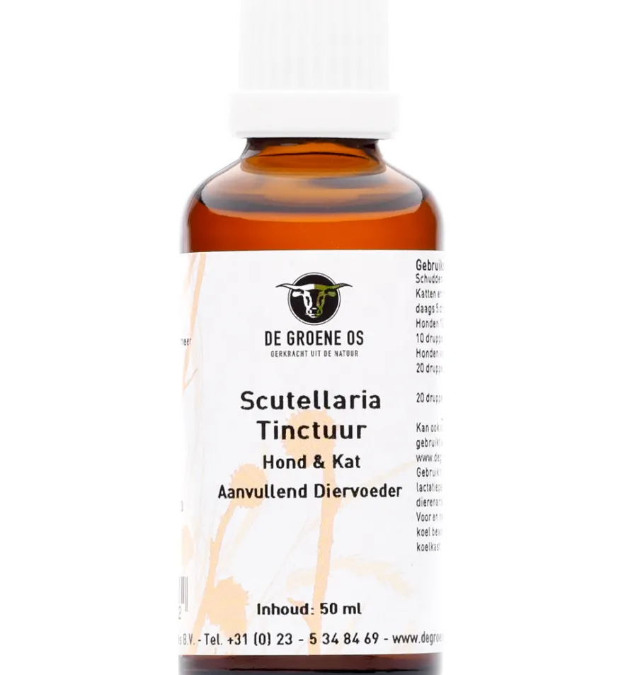 De Groene Os Scutellaria Tinctuur Hond & Kat (50 ml)