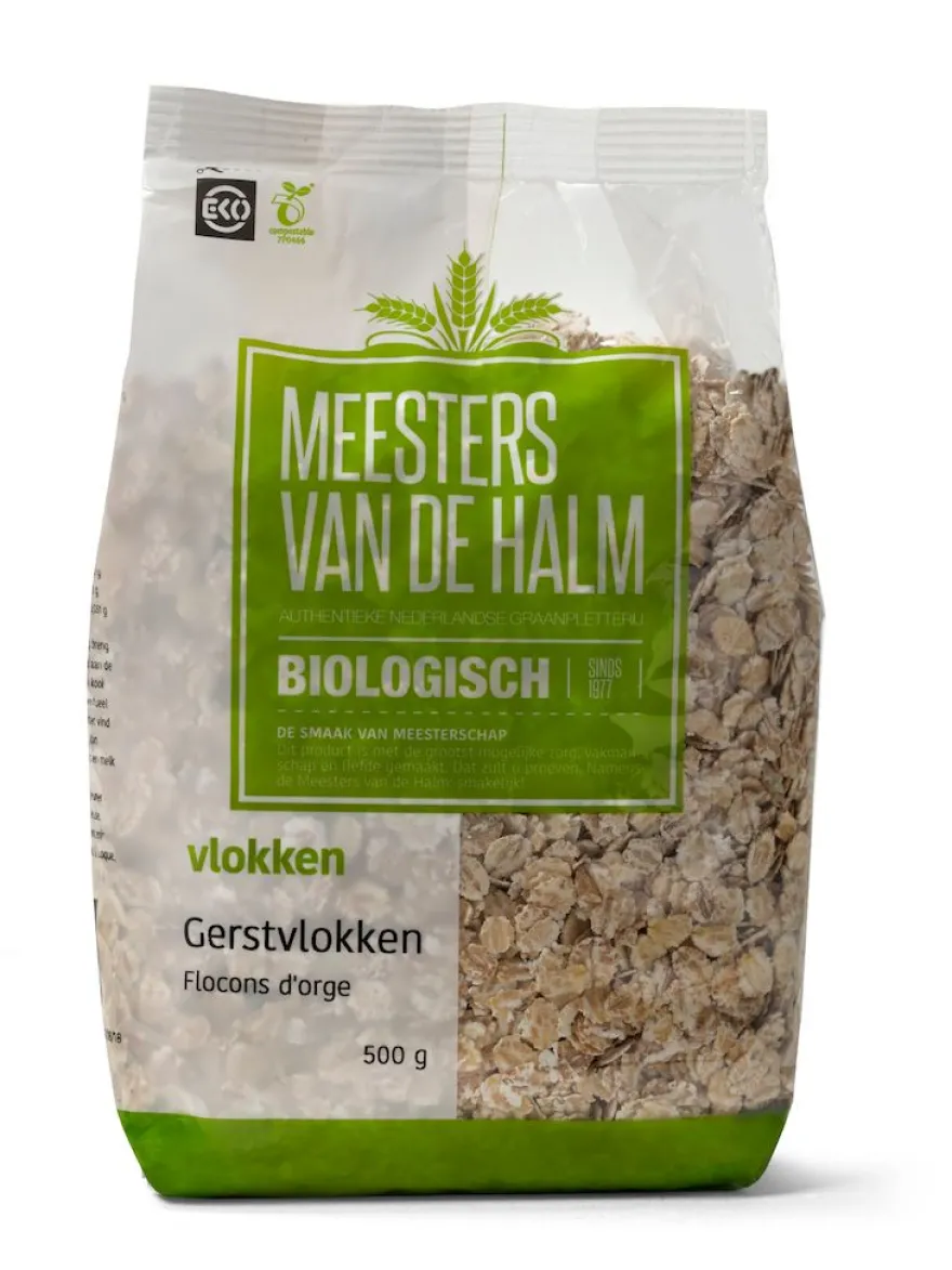 De Halm Gerstvlokken Bio (500 gr)