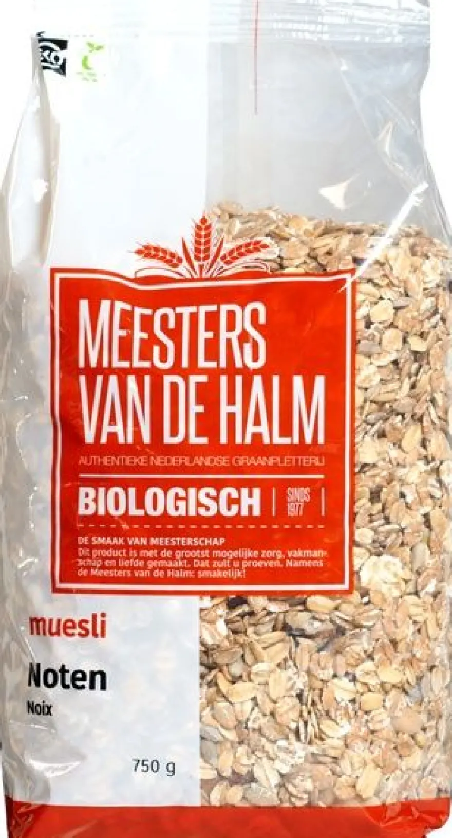 De Halm Muesli Noten Bio (750 gr)