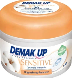 Demak Up Pads met lotion oogmake up reiniger senstive (30 stuks)
