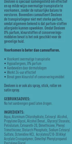 Deoleen Deodorant creme regular (50 ml)