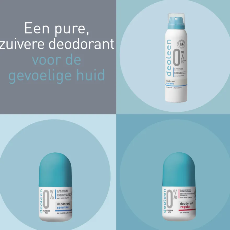 Deoleen Deodorant spray 0% sensitive (150 ml)