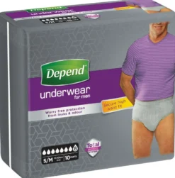 Depend Pants men super maat S/M (10 stuks)