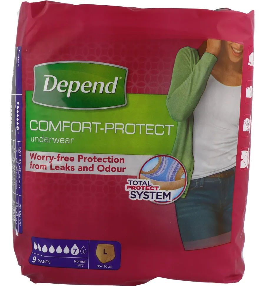Depend Pants normal maat L (9 stuks)