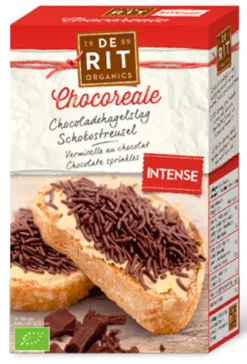 De Rit Chocoreale hagelslag puur bio (225 gr)