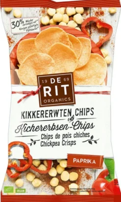 De Rit Kikkererwtenchips paprika bio (75 gr)