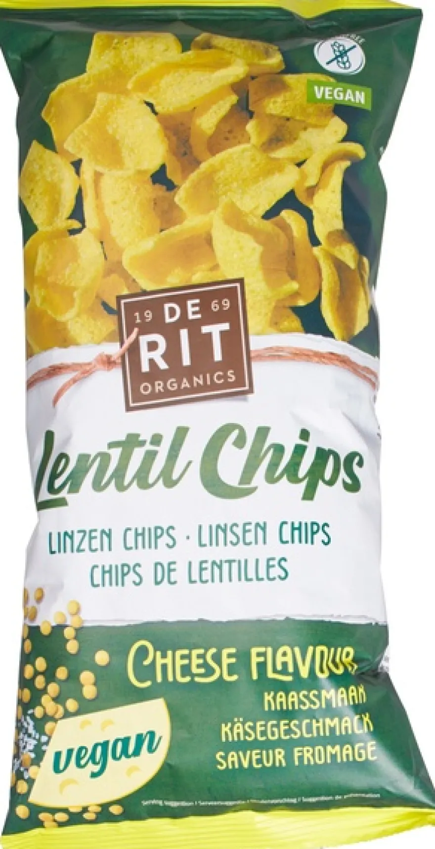 De Rit Linzenchips Vegan Cheese (75 gr)