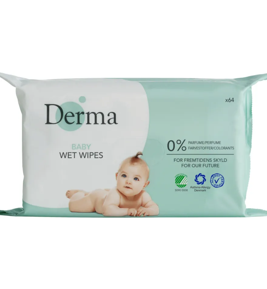 Derma Eco Babydoekjes (64 stuks)