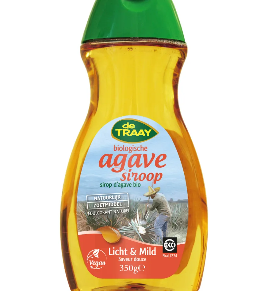 De Traay Agavesiroop licht & mild bio (350 gr)
