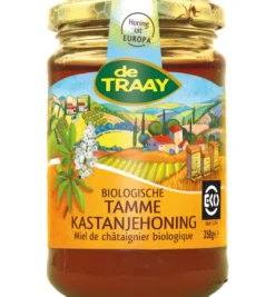 De Traay Kastanjehoning tamme bio (350 ml)