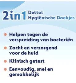 Dettol Wipes 2-in-1 (12 stuks)