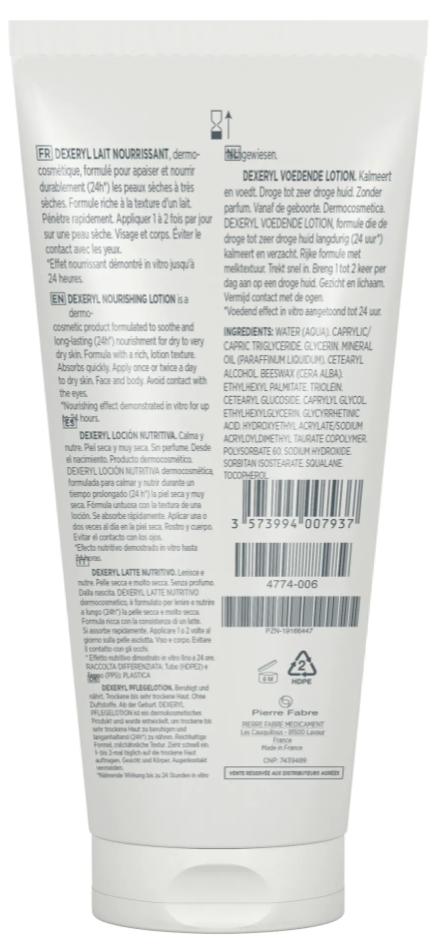Dexeryl Nourishing Lotion Fragrance Free (200 ml)