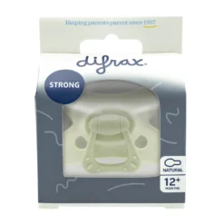 Difrax Fopspeen Natural 12 maand Siliconen Lime (1 stuk)