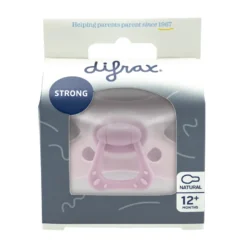Difrax Fopspeen Natural 1 maand Siliconen Rose (1 stuk)