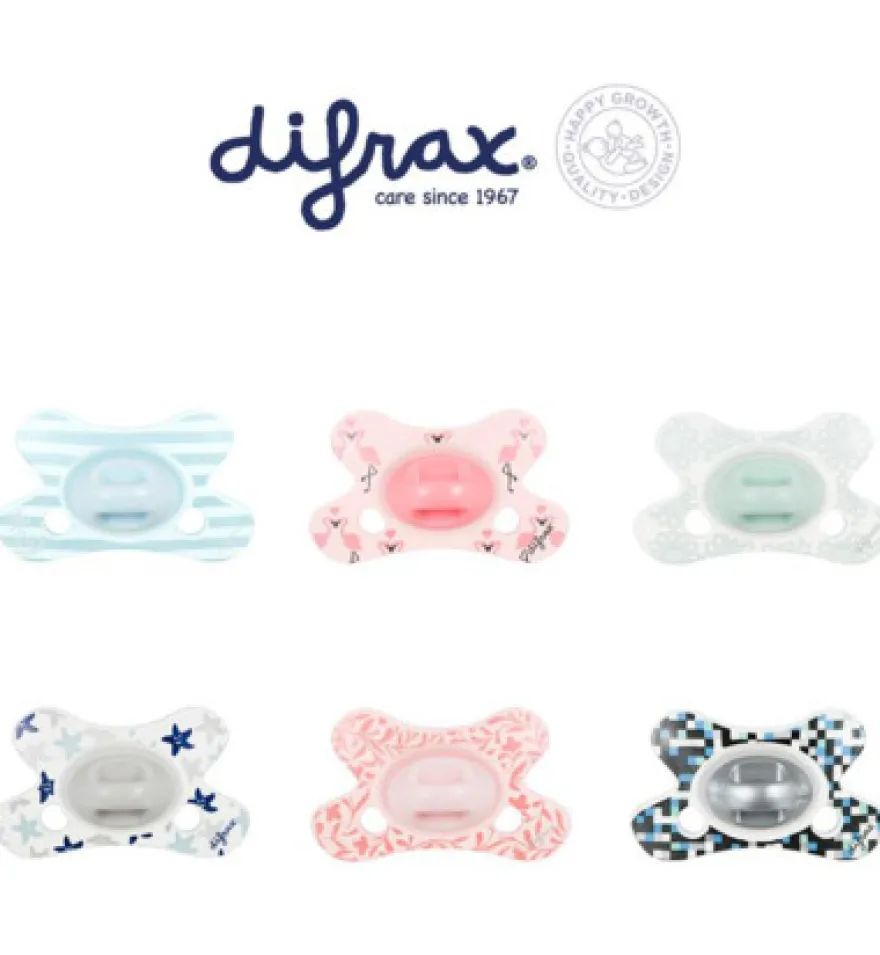 Difrax Fopspeen natural 0-6 maanden assorti (1 stuk)
