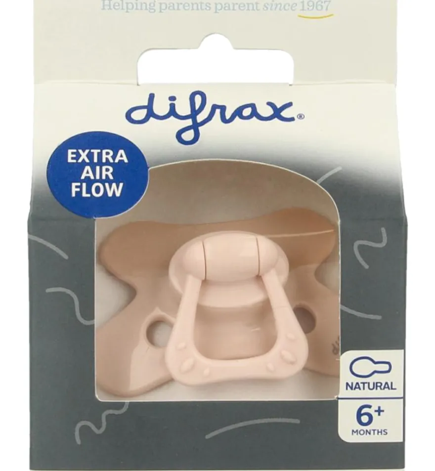 Difrax Fopspeen natural 6+ maanden uni (1 stuk)