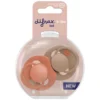 Difrax Lovi Fopspeen 6-18 maand Orange/Granola (2 stuk)