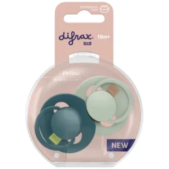 Difrax Lovi Fopspeen 18 maand Pistachi/Green (2 stuk)