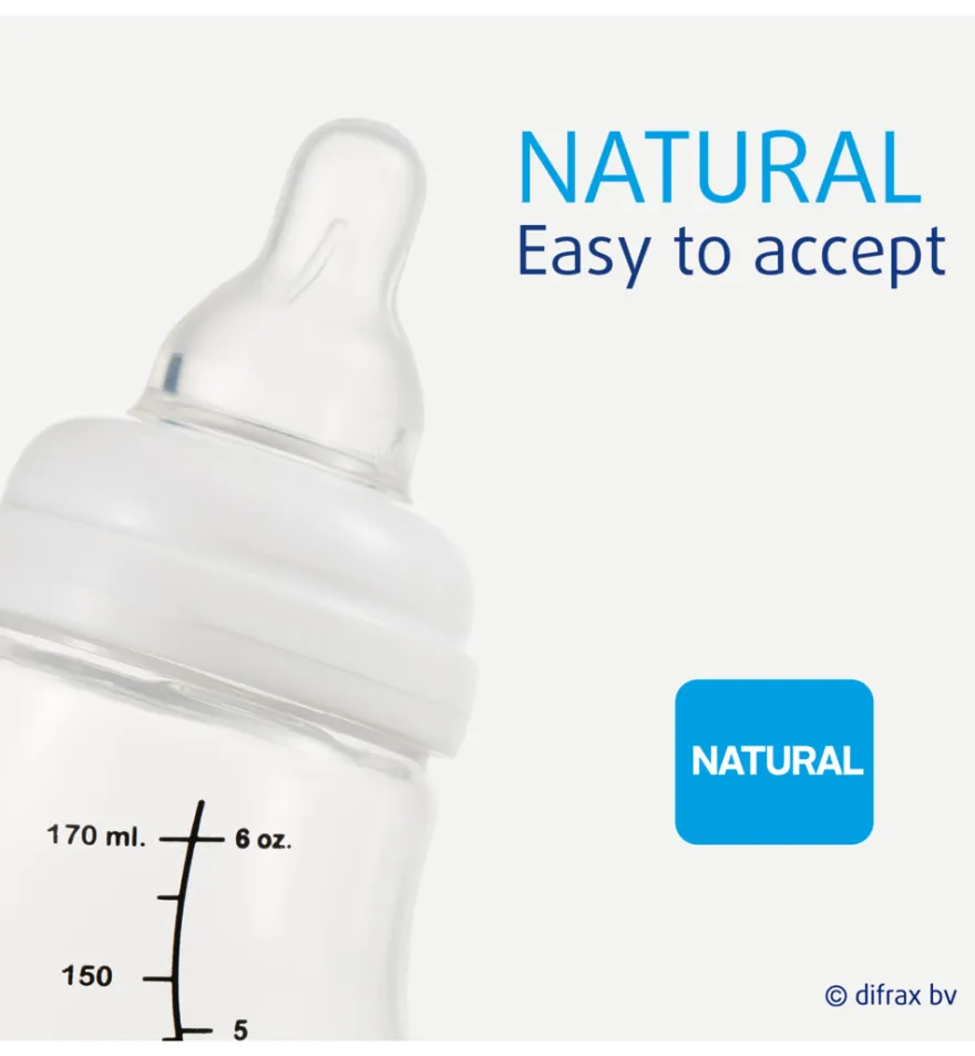 Difrax S-Fles natural roze (250 ml)
