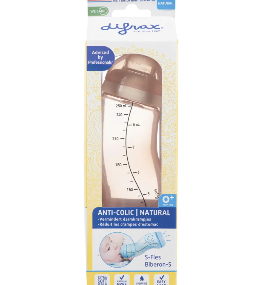 Difrax S-Fles natural roze (250 ml)