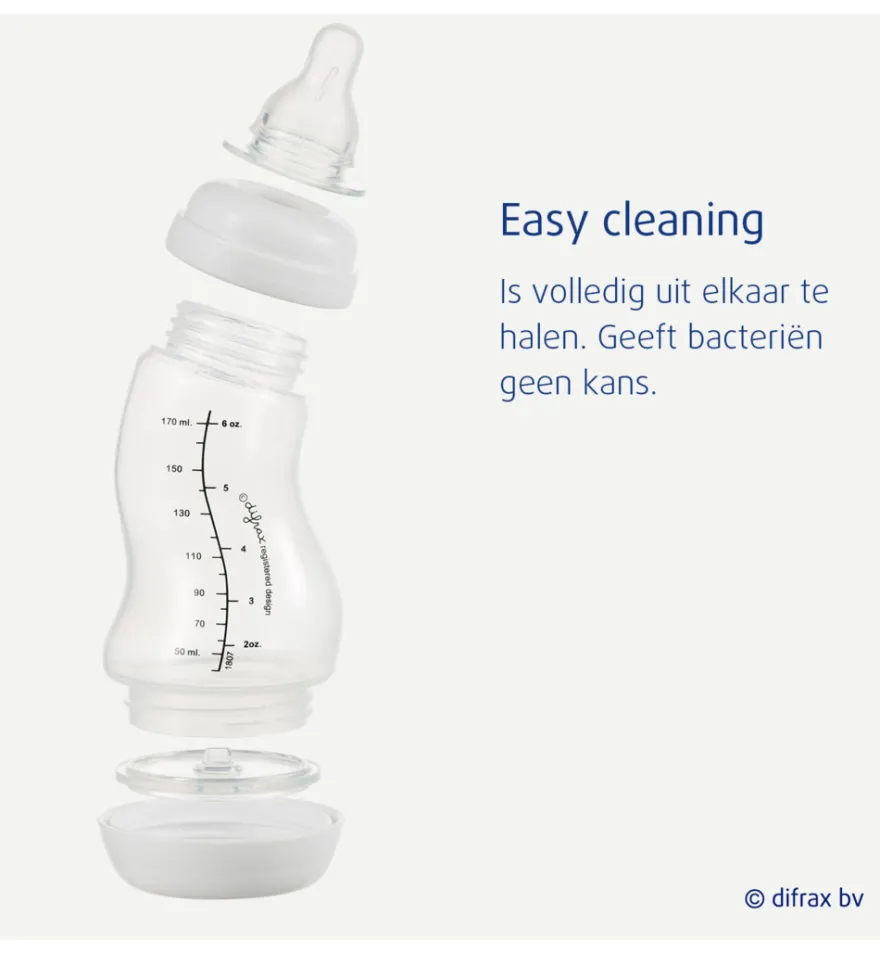 Difrax S-Fles natural roze (250 ml)