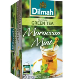 Dilmah All naturalgreen tea Moroccan mint (20 stuks)