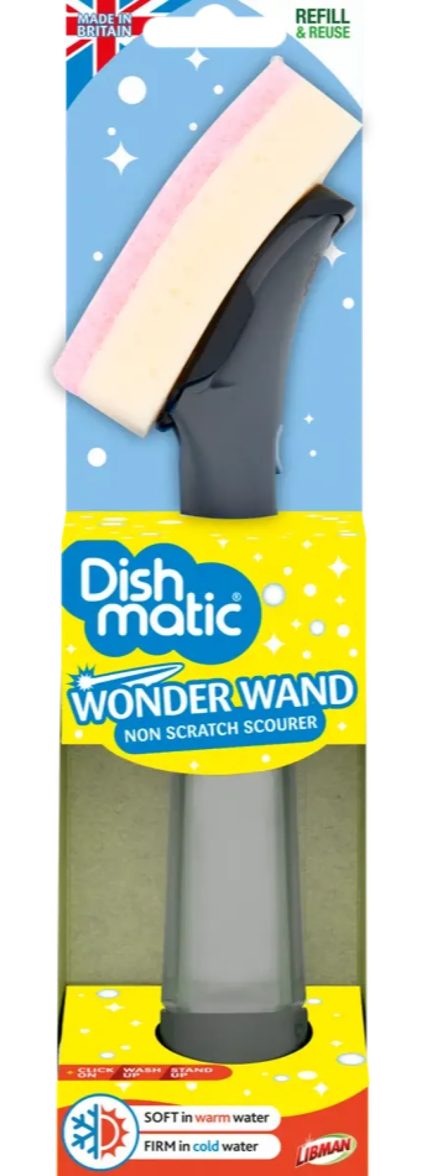 Dishmatic Wonder Wand Vulbare Schoonmaakspons (1 stuk)