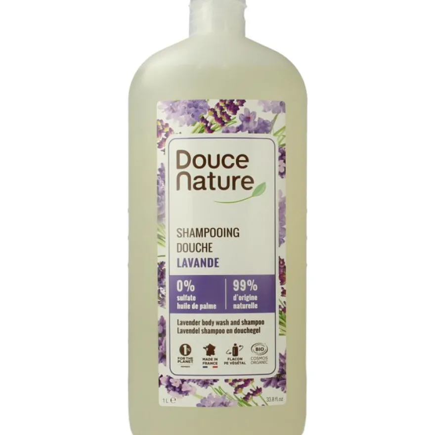 Douce Nature Douchegel & shampoo lavendel b io (1000 ml)