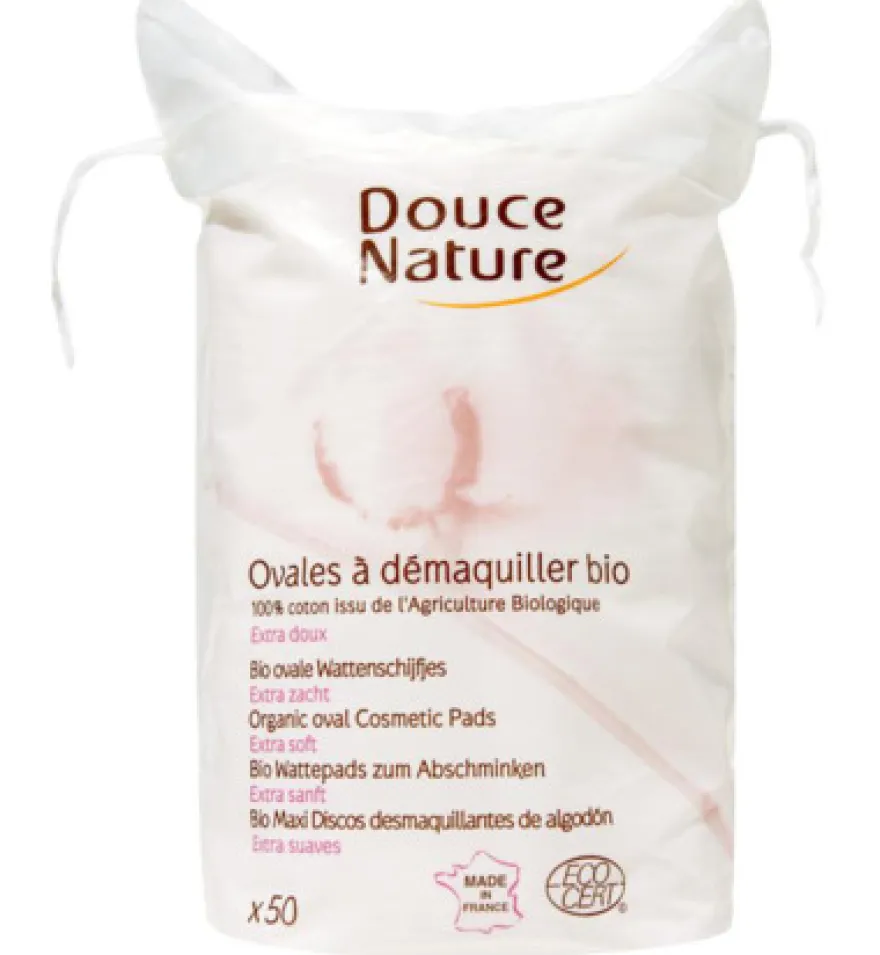 Douce Nature Wattenschijfjes Ovaal Bio Katoen (50 stuks)