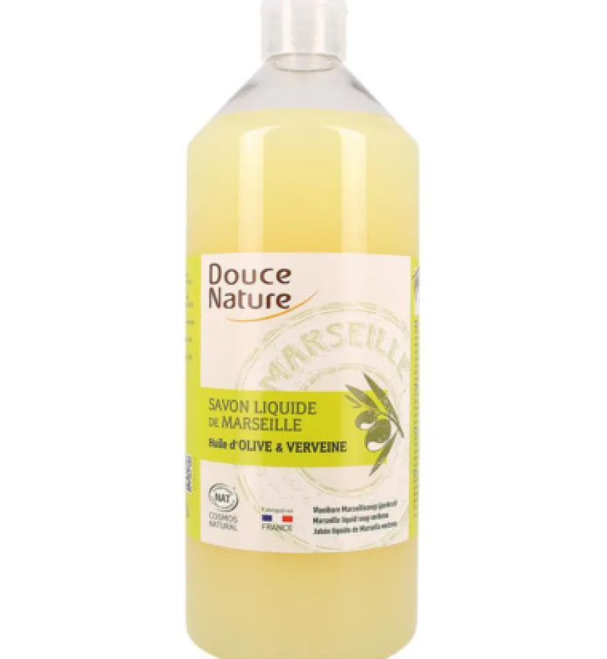 Douce Nature Zeep Marseille vloeibaar ijzerkruid/verbena bio (1000 ml)