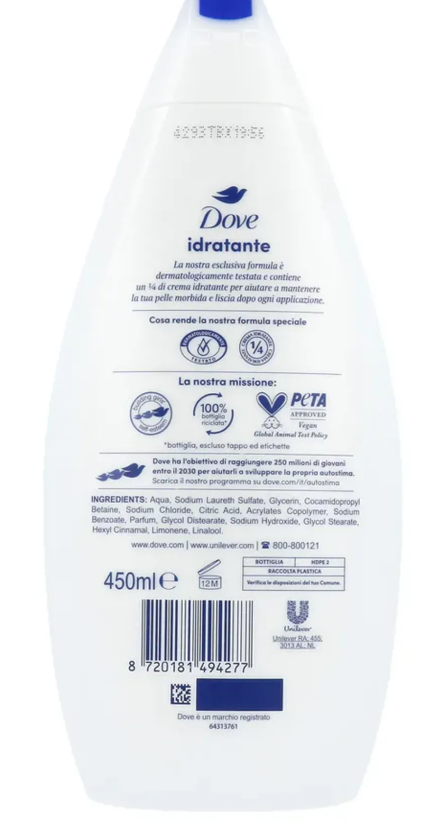 Dove Hydraterende Douchegel (450 ml)
