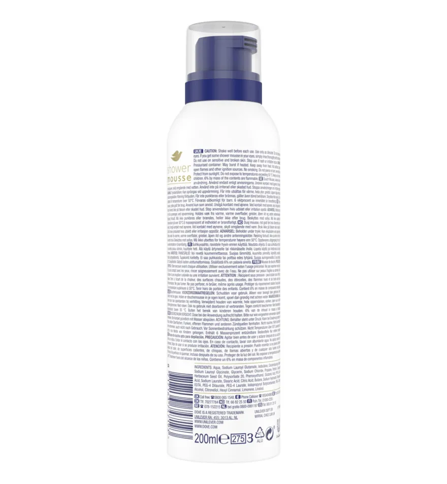 Dove Shower mousse cotton oil (200 ml)