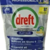Dreft Professional Vaatwastabletten Platinum Lemon (81 stuks)