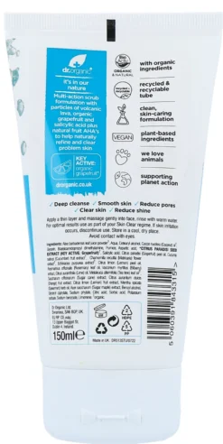 Dr Organic Skin Clear Exfoliating Scrub (150 ml)