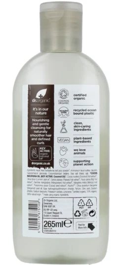 Dr Organic Virgin Coconut Oil Shampoo (265 ml)