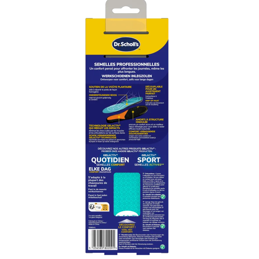 Dr. Scholl’s Gel Activ Inlegzolen Professioneel L (1 paar)