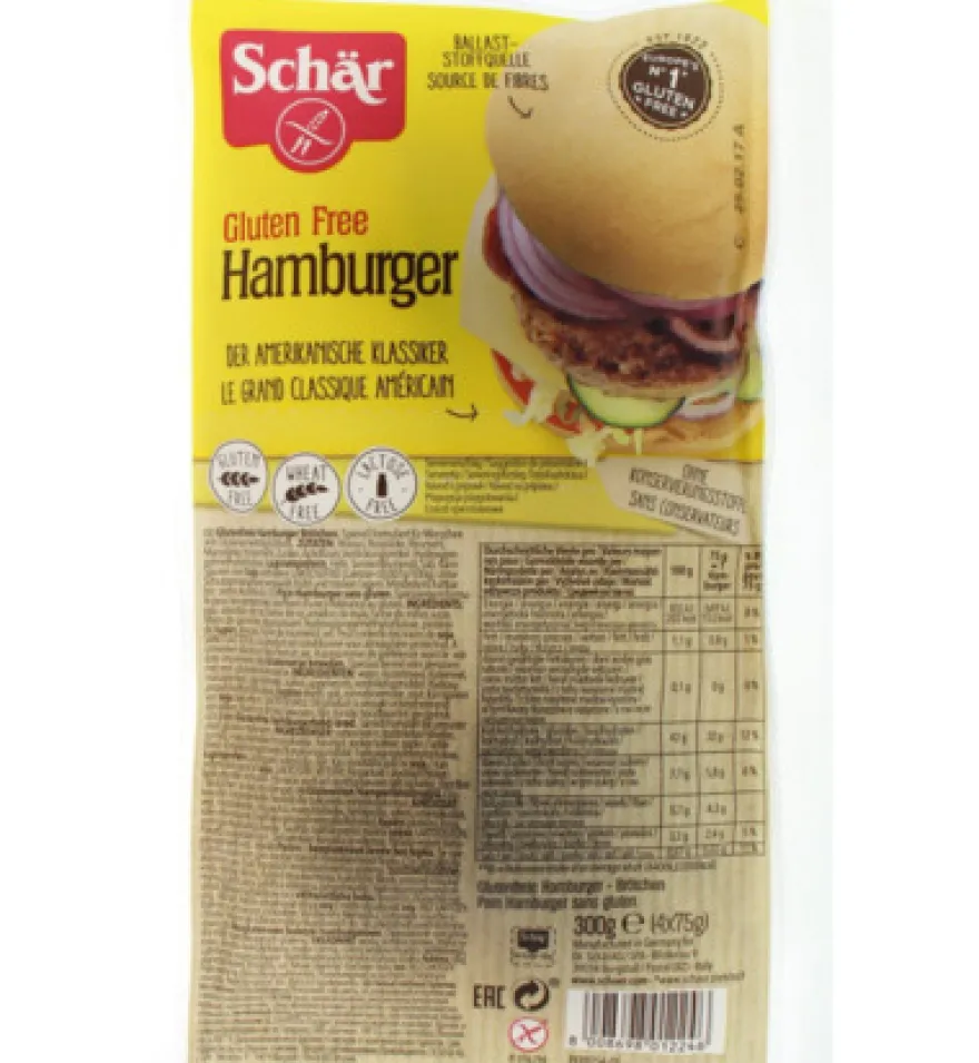 Dr. Schär Hamburgerbroodjes (4 stuks)