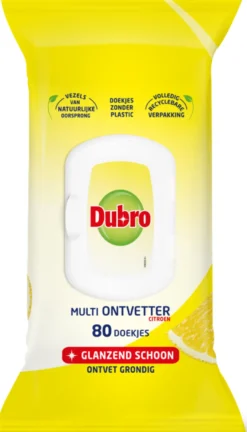 Dubro Multi Ontvetter Doekjes Citroen (80 stuks)