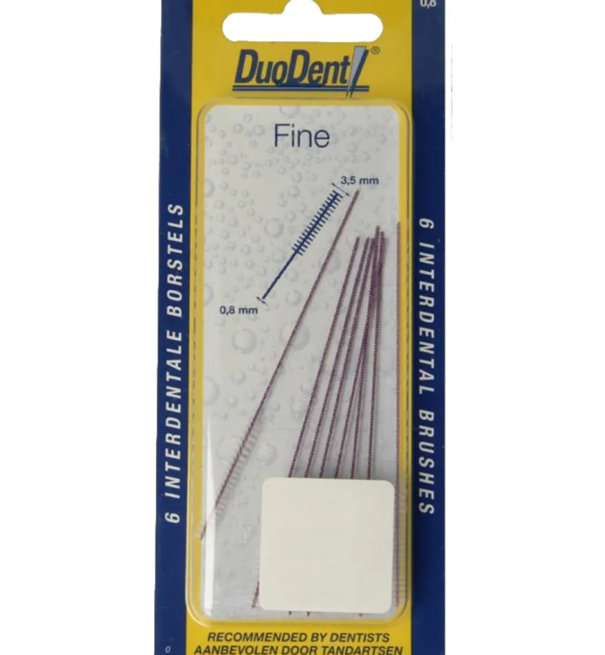 Duodent Duodent interdentale borstels fine (8 stuks)