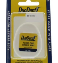 Duodent Floss fine waxed fluor 50 meter (1 stuk)