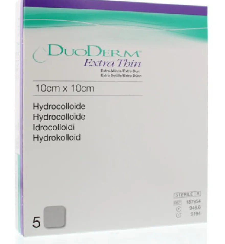 Duoderm Extra thin 10 x 10 cm (5 stuks)
