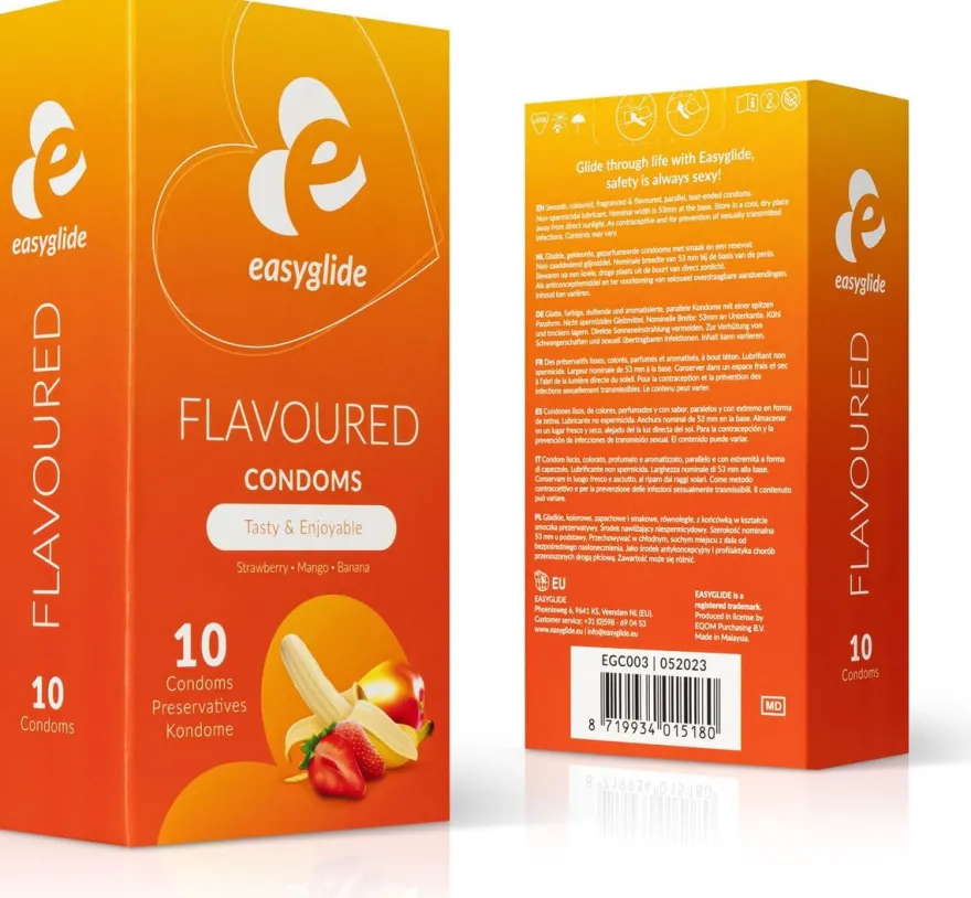 Easyglide Easyglide condoom met smaakjes (10 stuks)