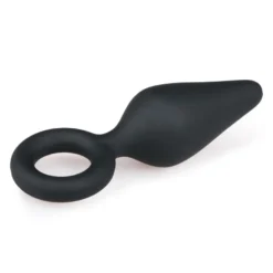 Easytoys Anal Collection – Buttplug with Pull Ring Small Zwart (1 stuk)