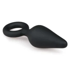 Easytoys Anal Collection – Buttplug with Pull Ring Small Zwart (1 stuk)